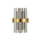 NL9510BR/SM9 Kaffer 4 Light Wall Light Brass Smoke