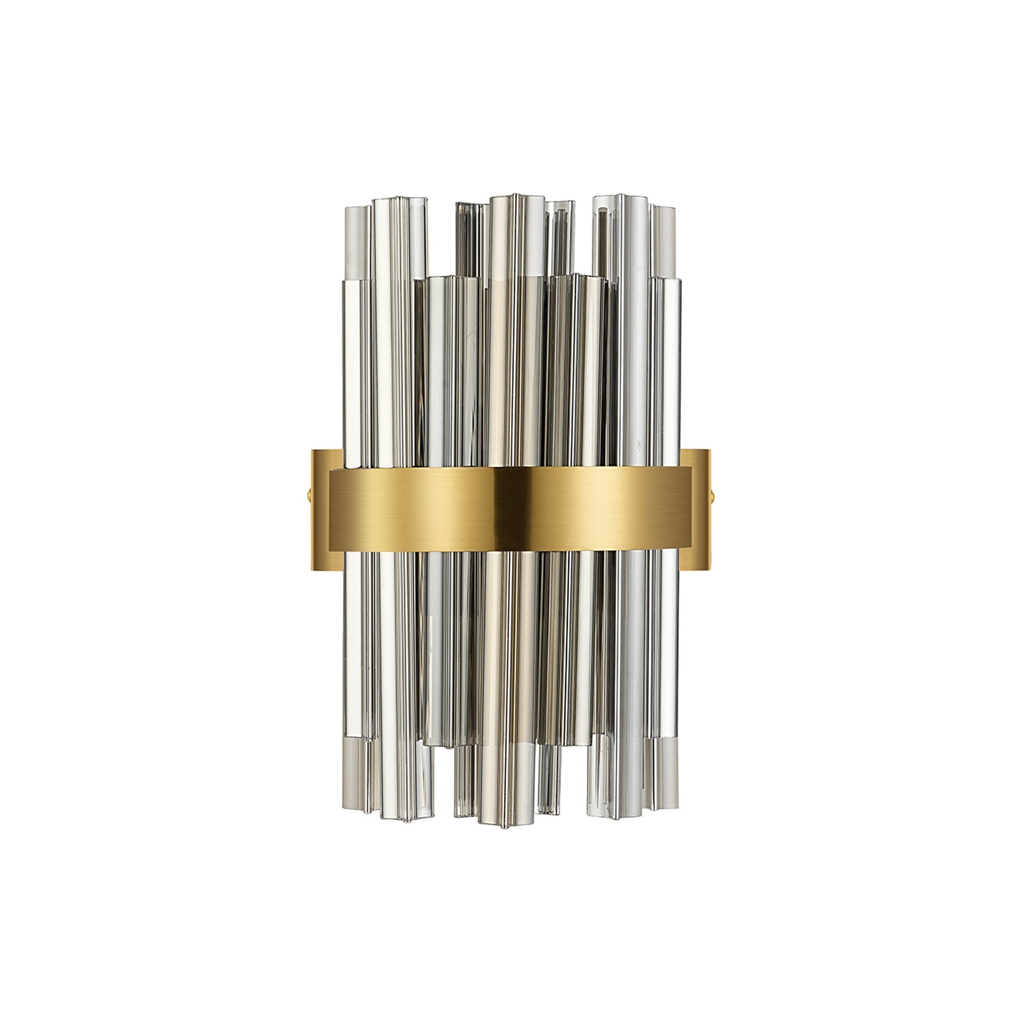 NL9510BR/SM9 Kaffer 4 Light Wall Light Brass Smoke