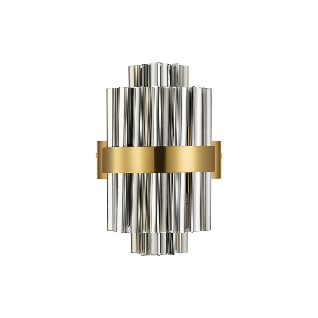 NL9510BR/SM9 Kaffer 4 Light Wall Light Brass Smoke