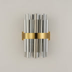 NL9510BR/SM9 Kaffer 4 Light Wall Light Brass Smoke