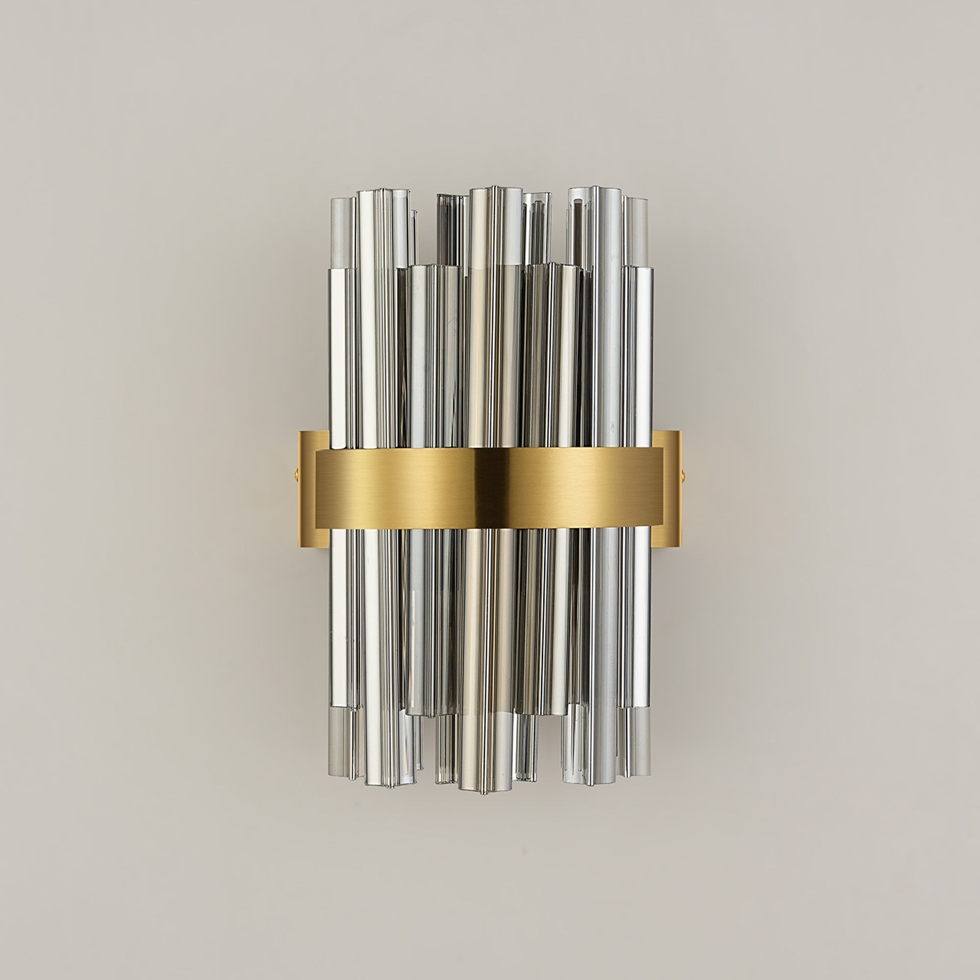 NL9510BR/SM9 Kaffer 4 Light Wall Light Brass Smoke