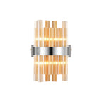 NL9510PN/AM9 Kaffer 4 Light Wall Light Polished Nickel Amber