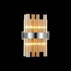 NL9510PN/AM9 Kaffer 4 Light Wall Light Polished Nickel Amber