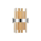 NL9510PN/AM9 Kaffer 4 Light Wall Light Polished Nickel Amber