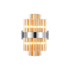 NL9510PN/AM9 Kaffer 4 Light Wall Light Polished Nickel Amber