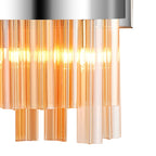 NL9510PN/AM9 Kaffer 4 Light Wall Light Polished Nickel Amber