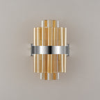 NL9510PN/AM9 Kaffer 4 Light Wall Light Polished Nickel Amber