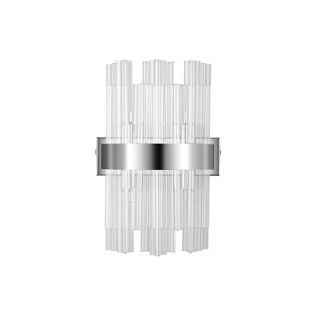 NL9510PN/CL9 Kaffer 4 Light Wall Light Polished Nickel Clear