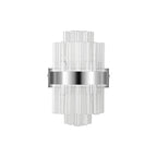 NL9510PN/CL9 Kaffer 4 Light Wall Light Polished Nickel Clear