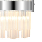 NL9510PN/CL9 Kaffer 4 Light Wall Light Polished Nickel Clear