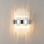 NL9510PN/CL9 Kaffer 4 Light Wall Light Polished Nickel Clear