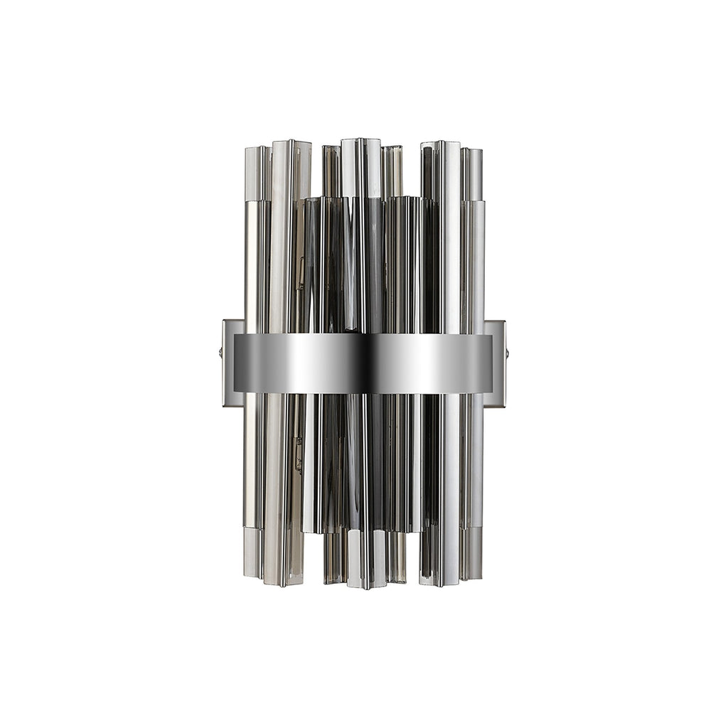 NL9510PN/SM9 Kaffer 4 Light Wall Light Polished Nickel Smoke