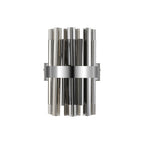 NL9510PN/SM9 Kaffer 4 Light Wall Light Polished Nickel Smoke