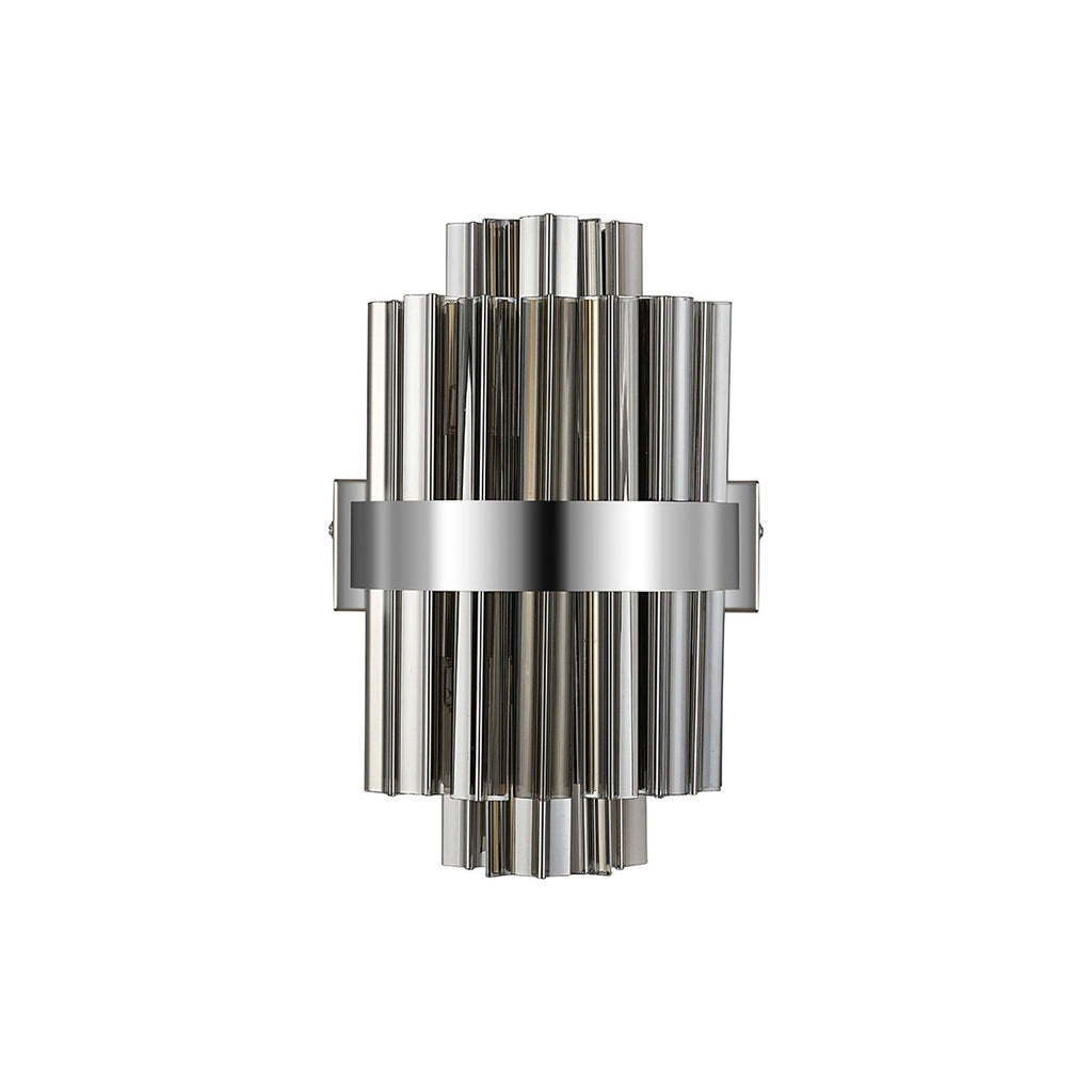 NL9510PN/SM9 Kaffer 4 Light Wall Light Polished Nickel Smoke