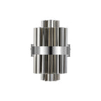 NL9510PN/SM9 Kaffer 4 Light Wall Light Polished Nickel Smoke