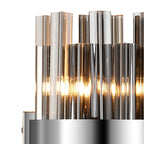 NL9510PN/SM9 Kaffer 4 Light Wall Light Polished Nickel Smoke