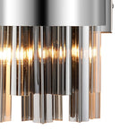 NL9510PN/SM9 Kaffer 4 Light Wall Light Polished Nickel Smoke