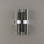 NL9510PN/SM9 Kaffer 4 Light Wall Light Polished Nickel Smoke