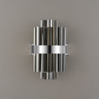 NL9510PN/SM9 Kaffer 4 Light Wall Light Polished Nickel Smoke