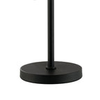 NL9512BL/CL9 Kaffer 6 Light Table Lamp Satin Black Clear