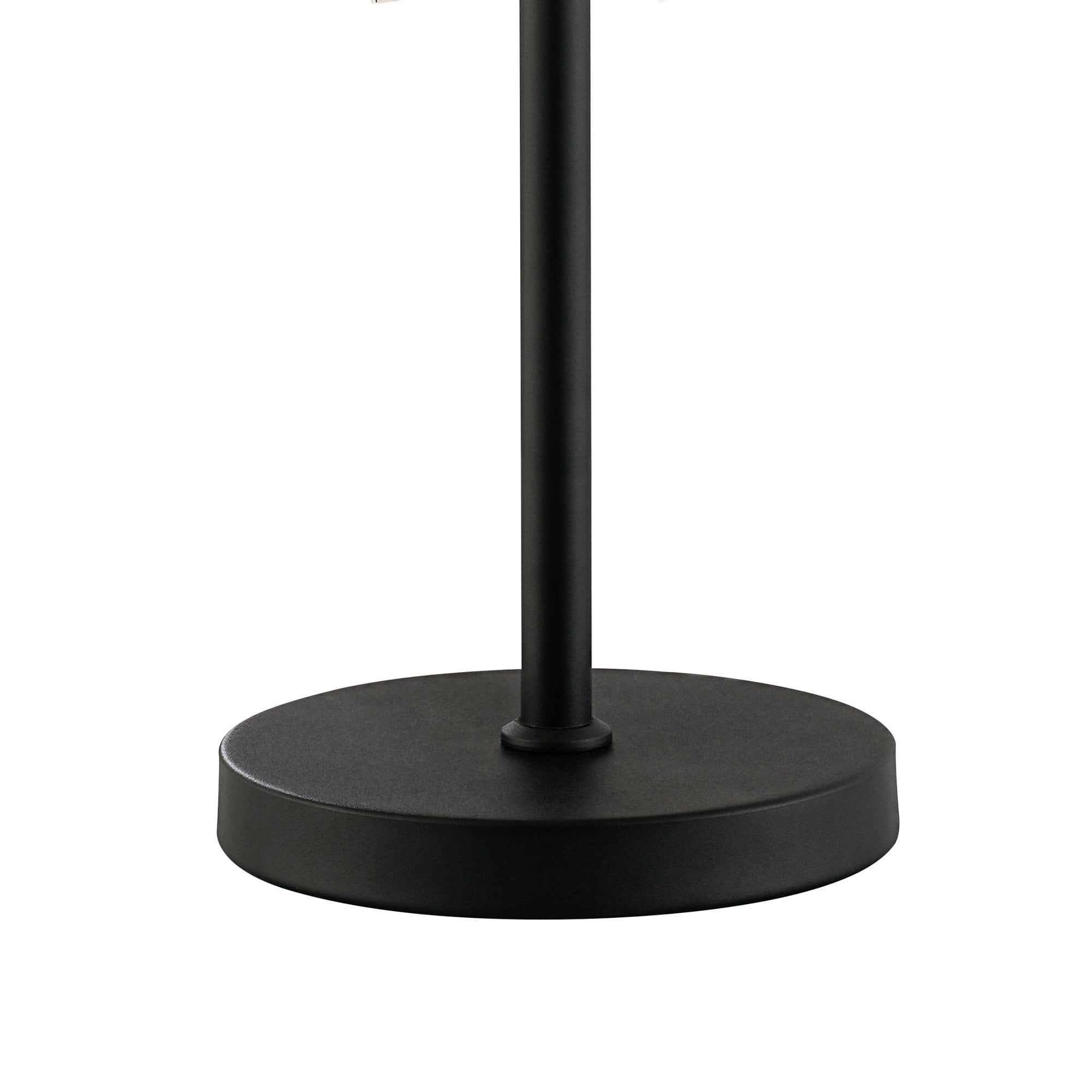 NL9512BL/CL9 Kaffer 6 Light Table Lamp Satin Black Clear