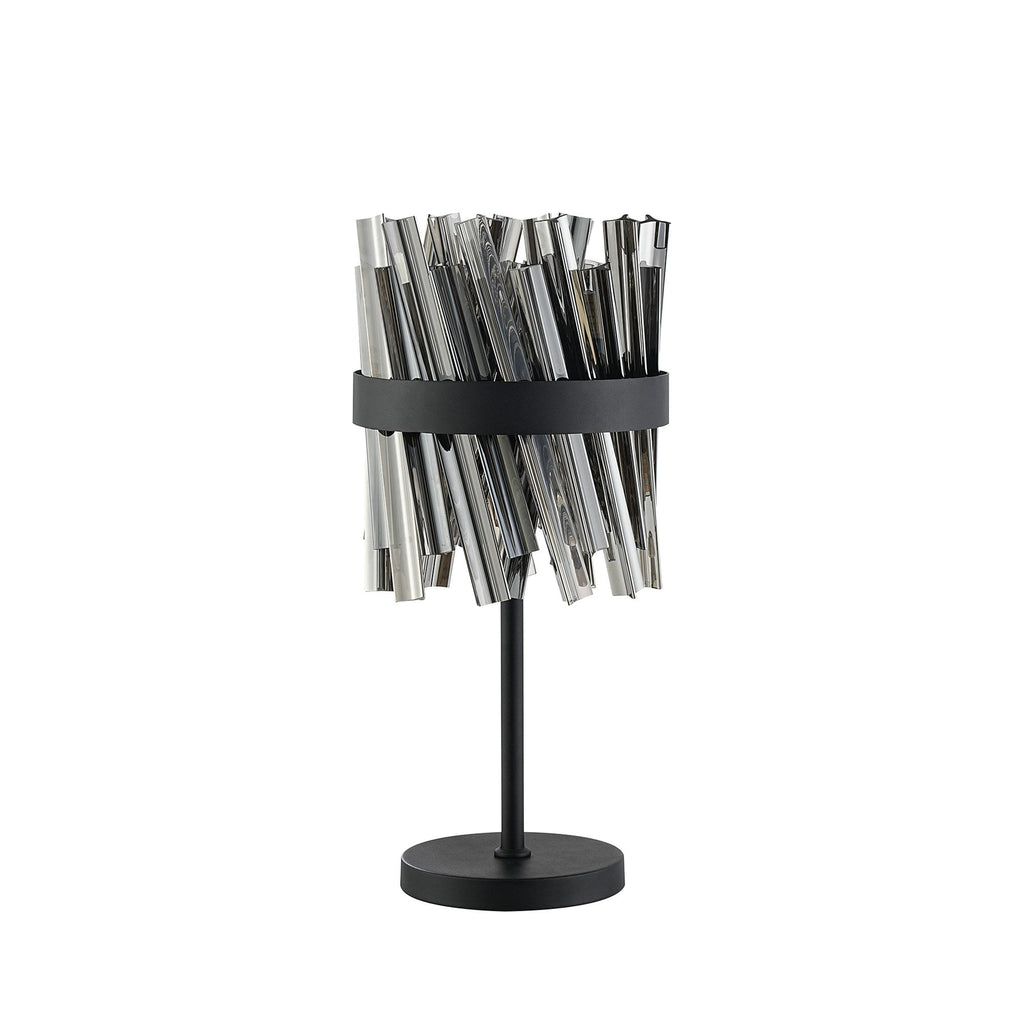 NL9512BL/SM9 Kaffer 6 Light Table Lamp Satin Black Smoke