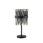 NL9512BL/SM9 Kaffer 6 Light Table Lamp Satin Black Smoke