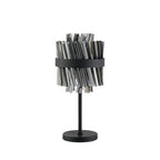 NL9512BL/SM9 Kaffer 6 Light Table Lamp Satin Black Smoke