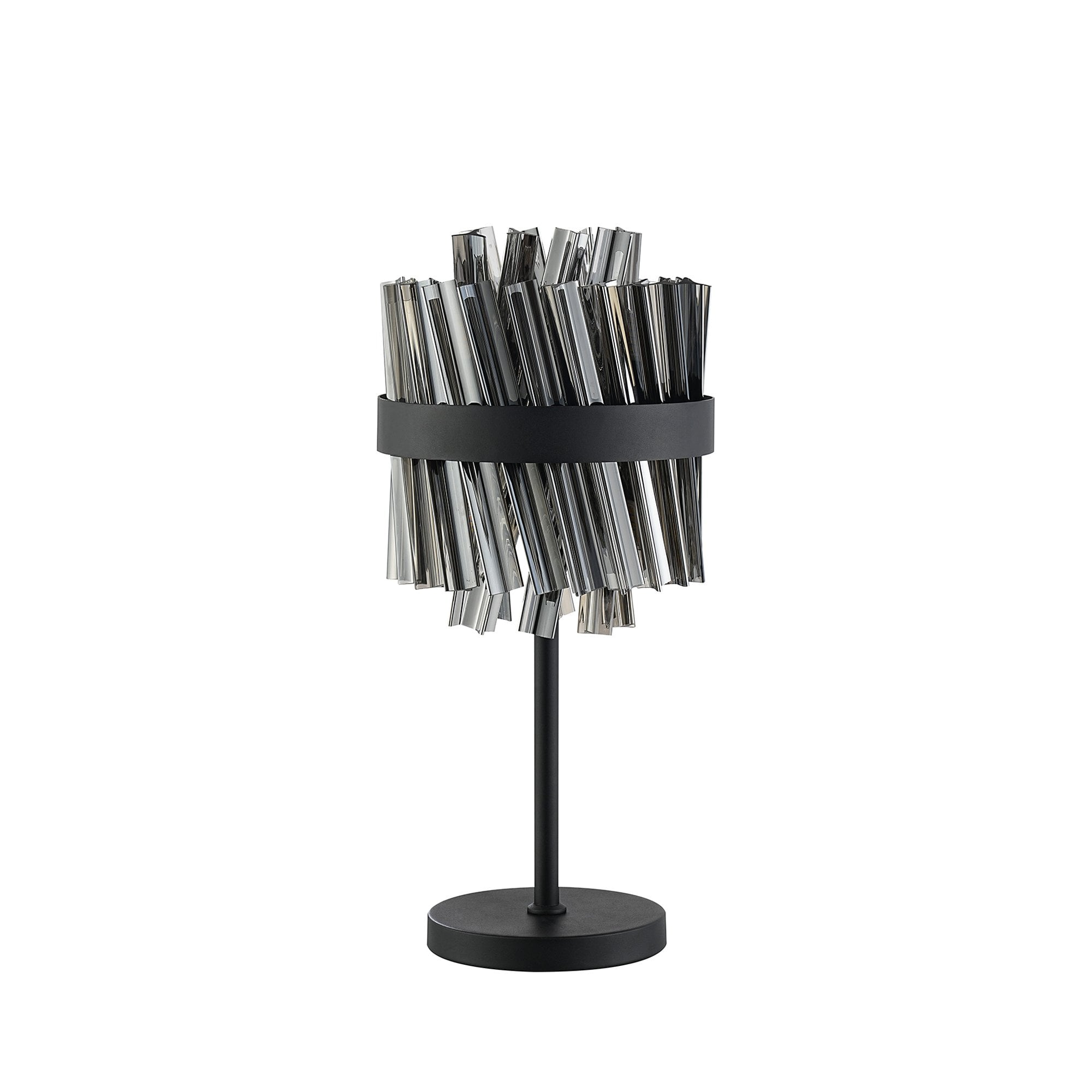 NL9512BL/SM9 Kaffer 6 Light Table Lamp Satin Black Smoke