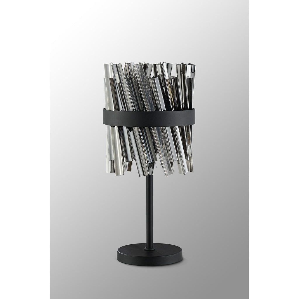 NL9512BL/SM9 Kaffer 6 Light Table Lamp Satin Black Smoke