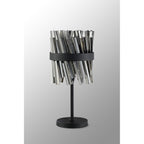 NL9512BL/SM9 Kaffer 6 Light Table Lamp Satin Black Smoke