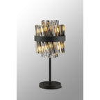 NL9512BL/SM9 Kaffer 6 Light Table Lamp Satin Black Smoke
