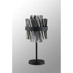 NL9512BL/SM9 Kaffer 6 Light Table Lamp Satin Black Smoke
