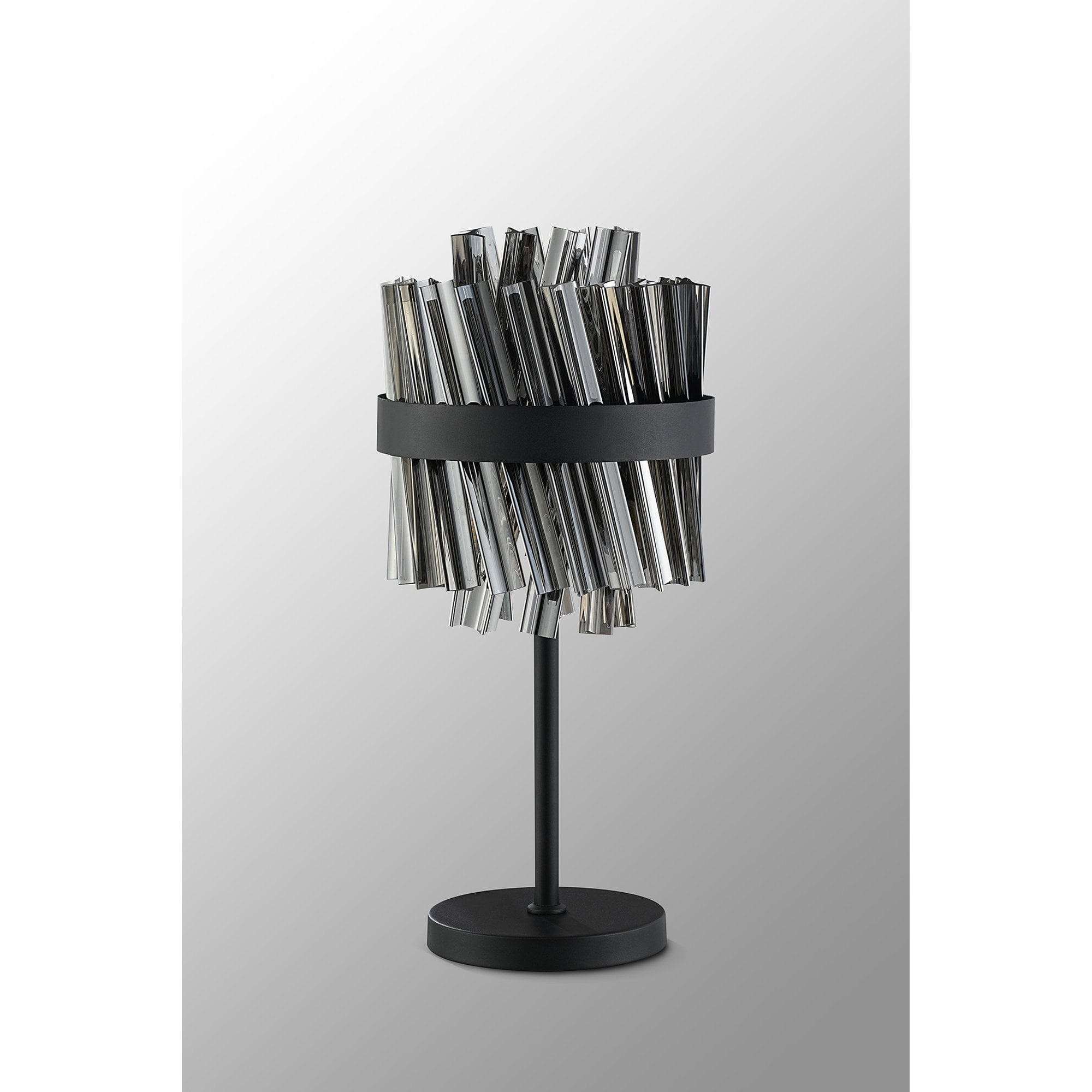 NL9512BL/SM9 Kaffer 6 Light Table Lamp Satin Black Smoke