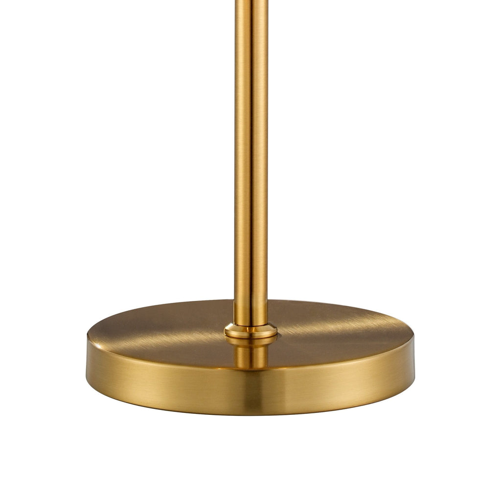 NL9512BR/AM9 Kaffer 6 Light Table Lamp Brass Amber