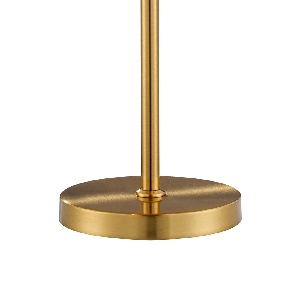 NL9512BR/CL9 Kaffer 6 Light Table Lamp Brass Clear