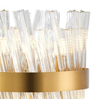 NL9512BR/CL9 Kaffer 6 Light Table Lamp Brass Clear