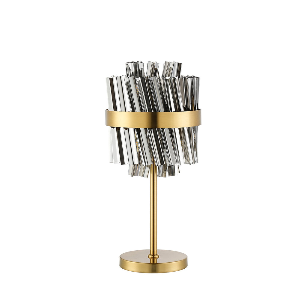 NL9512BR/SM9 Kaffer 6 Light Table Lamp Brass Smoke