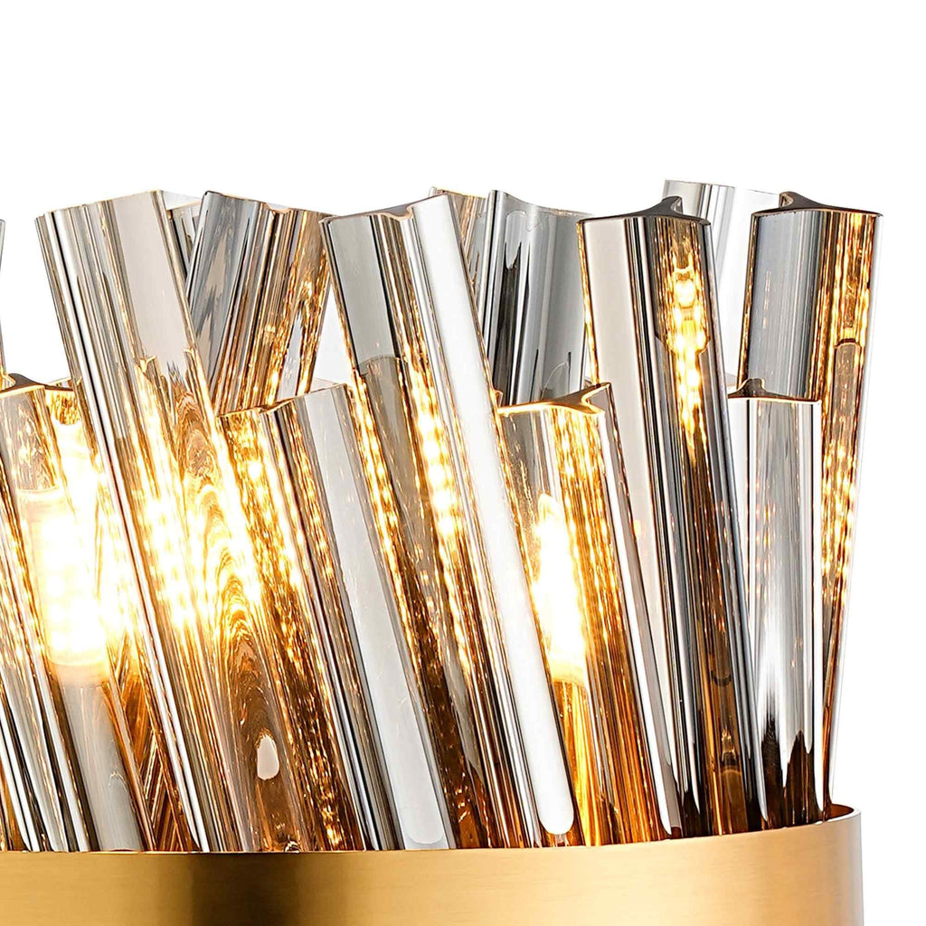 NL9512BR/SM9 Kaffer 6 Light Table Lamp Brass Smoke