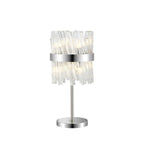 NL9512PN/CL9 Kaffer 6 Light Table Lamp Polished Nickel Clear