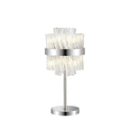 NL9512PN/CL9 Kaffer 6 Light Table Lamp Polished Nickel Clear