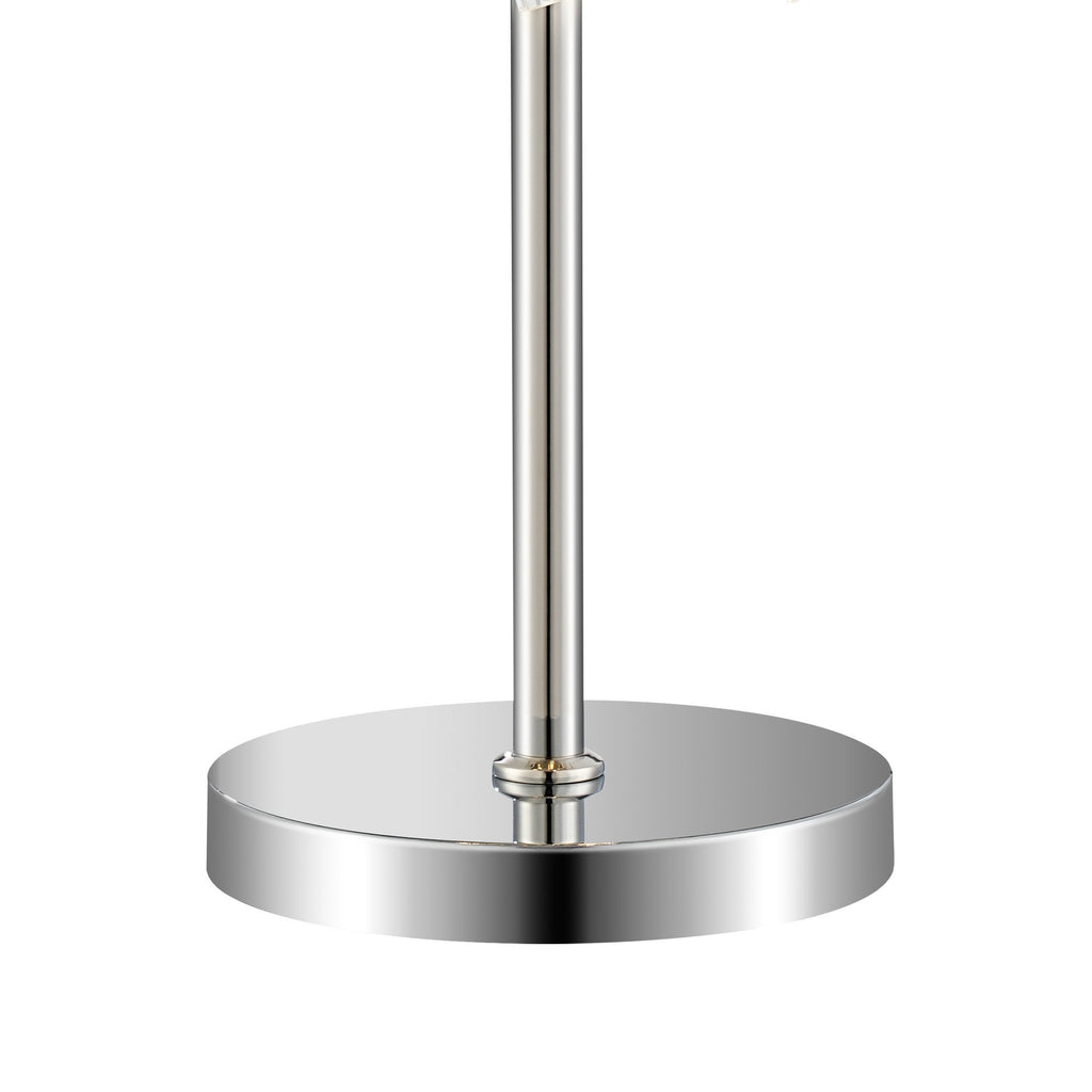 NL9512PN/CL9 Kaffer 6 Light Table Lamp Polished Nickel Clear