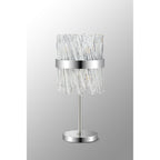NL9512PN/CL9 Kaffer 6 Light Table Lamp Polished Nickel Clear
