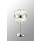 NL9512PN/CL9 Kaffer 6 Light Table Lamp Polished Nickel Clear