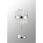 NL9512PN/CL9 Kaffer 6 Light Table Lamp Polished Nickel Clear