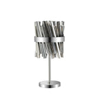 NL9512PN/SM9 Kaffer 6 Light Table Lamp Polished Nickel Smoke