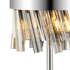 NL9512PN/SM9 Kaffer 6 Light Table Lamp Polished Nickel Smoke
