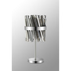 NL9512PN/SM9 Kaffer 6 Light Table Lamp Polished Nickel Smoke