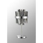 NL9512PN/SM9 Kaffer 6 Light Table Lamp Polished Nickel Smoke