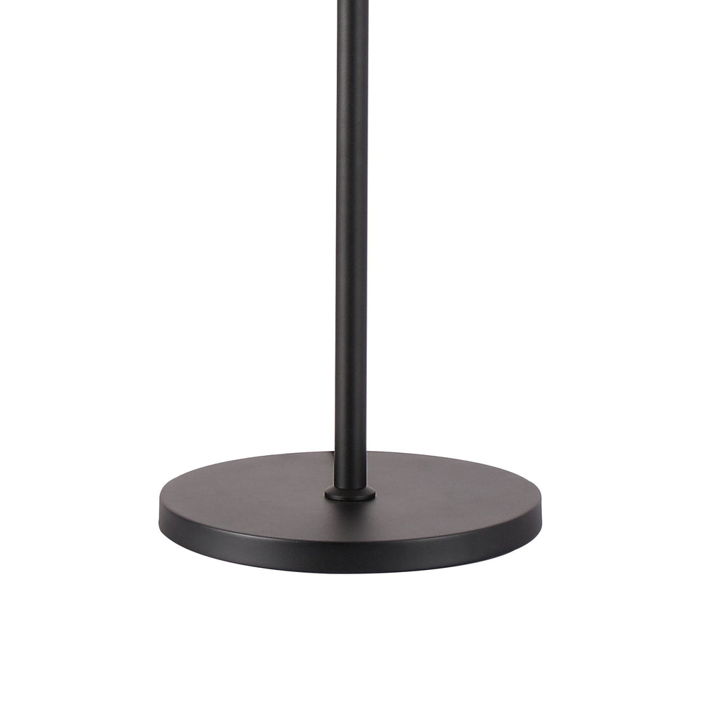 NL9514BL/CL9 Kaffer 8 Light Floor Lamp Satin Black Clear